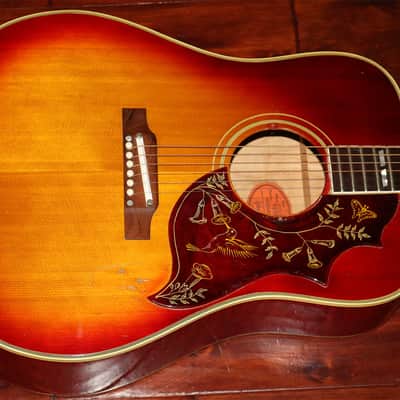 1963 Gibson Hummingbird, Rare flamed Maple back & sides image 3