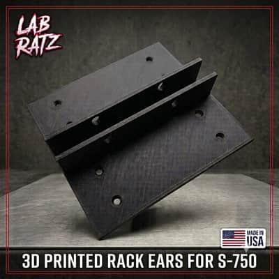 3D Printed Rack Ears for Roland S-750