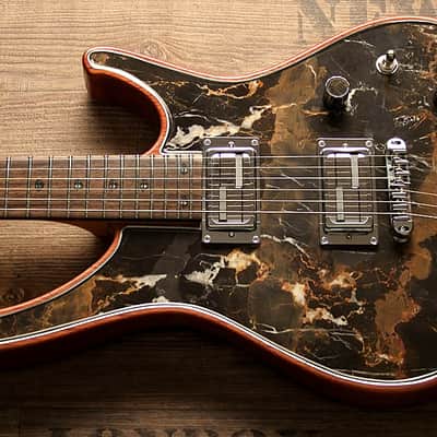 Collectors! Masterbuilt Nemesis with top made of real Black & Gold Marble. Pure artwork and sound image 5