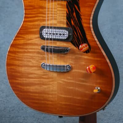 Powers Electric A-Type Select Maple FF42 Hard Tail Electric Guitar - Wild Honey Burst - A573 image 4