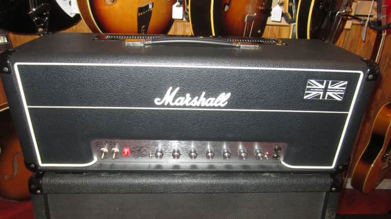 2010 Marshall Slash Limited Edition AFD100 Signature Amplifier Black w/ Original Snakeskin Cover image 1
