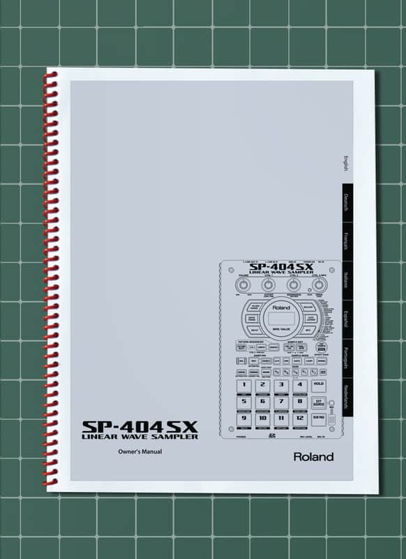 Roland SP-404 SX — Owners Manual User Guide Instructions — 54 Pages — USA Made image 1