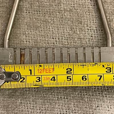 Vintage 12 String Trapeze Tailpiece 1960’s-1970’s Chrome Matsumoku Univox Aria Conrad Lyle MIJ Japan image 15