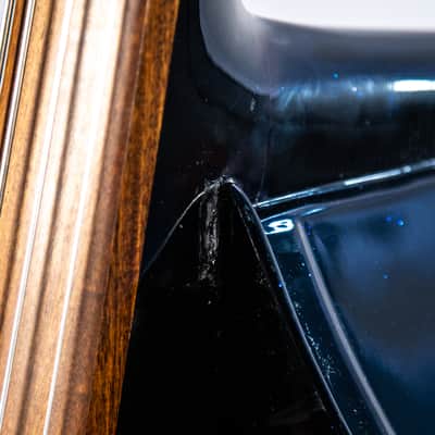 Black Upright Bass With Brian Setzer Head Headstock Owned by Brian Setzer image 9