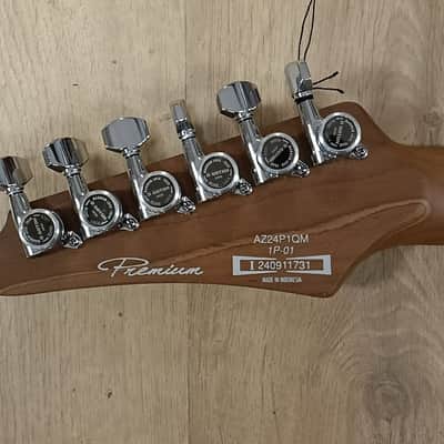 Ibanez AZ24P1QM-DOB Premium 2024 - Present - Deep Ocean Blonde image 7
