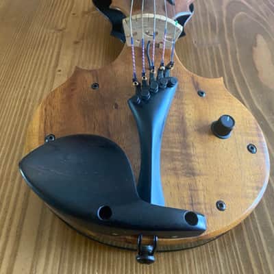 Rare: Tucker Barrett Luma - 5 string electric Violin/Viola - Hawaiian Koa wood image 3