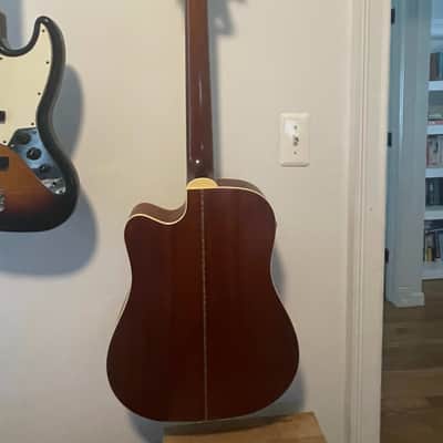 Fender BG29 Acoustic-Electric Bass Guitar tan/wood image 5