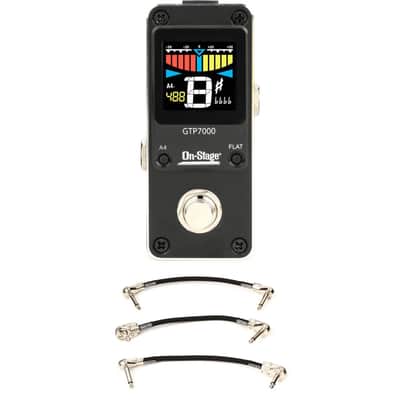 On-Stage Mini Pedal Tuner with 3 Patch Cables image 1