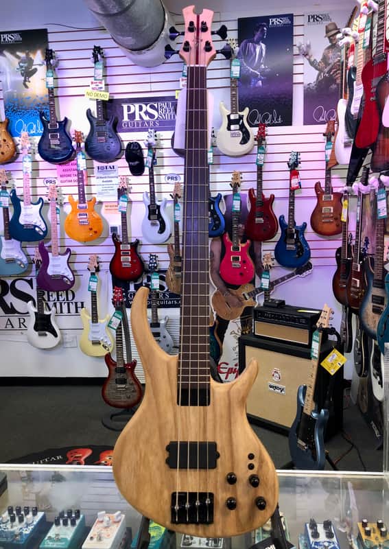 Tobias Growler IV 4 String Bass, Satin Natural with Soft Case - Mint image 1