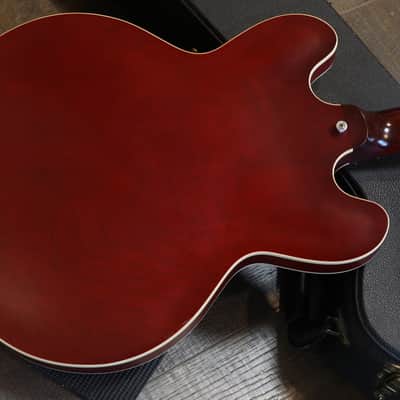 2011 Gibson ES-335 Dot Semi-Hollow Electric Guitar Satin Red + OHSC image 13