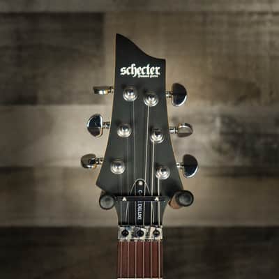 Schecter C-6 FR Deluxe Left Hand Electric Guitar - Satin Black (436) image 10