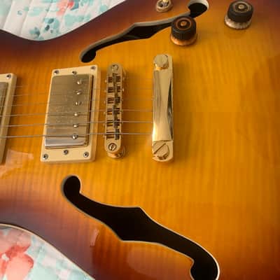 AIO Wolf KLP 45FM Electric Guitar - Honey Burst image 8