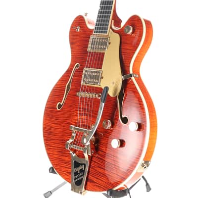 Gretsch Broadkaster LX Figured Center Block with String-Thru Bigsby, Bourbon Stain, Fully Refurbished (RC1) (03235) image 4