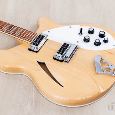 1995 Rickenbacker 360 Semi-Hollow Guitar Mapleglo, Mint Condition w/ Case, Hangtags image 10