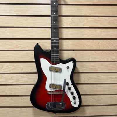 Harmony H17 Silhouette / Bobkat 1965 - Cherry Red Sunburst image 1