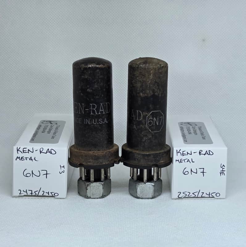 Ken-Rad 6N7 Well Matched (2.9%) Pair NOS 6N7GT VT96 image 1