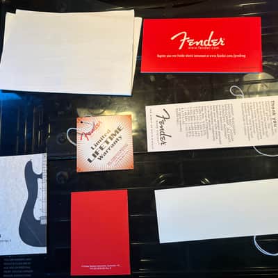 Fender Guitar Case Candy Manual Warranty Care Instructions Tags image 6