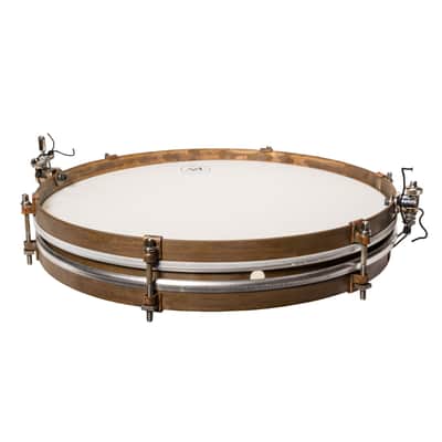 A&F Drum Co. 14” Brass Pancake Snare - Raw Patina image 5