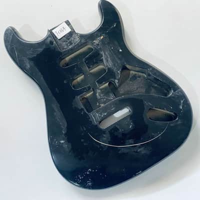 Black SSH Basswood Guitar Strat Style Body image 13