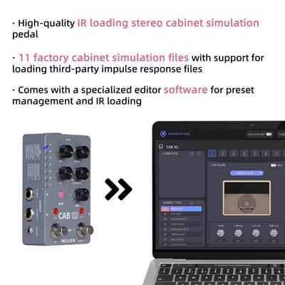 MOOER CAB X2 Dual Footswitch Cab Sim IR Loading Stereo Cabinet Simulation Pedal   (Price includes the import duty for US buyer) image 5