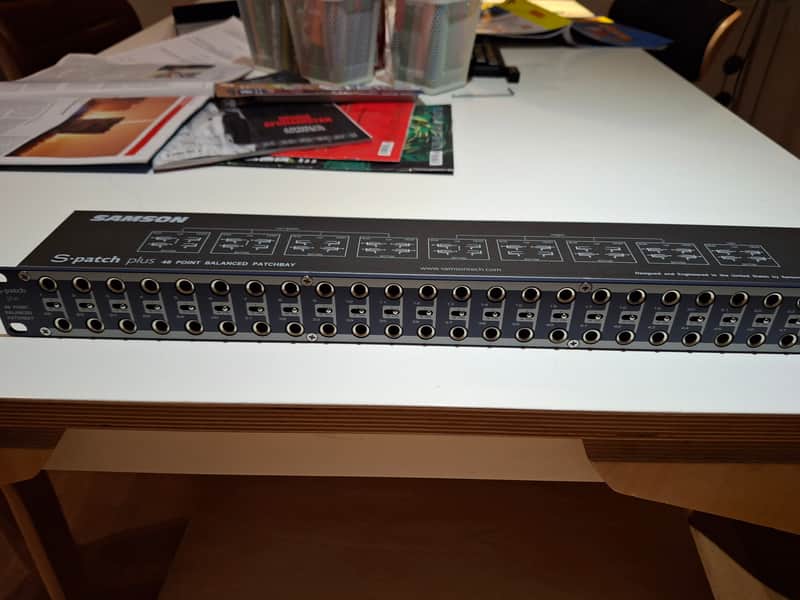 Samson S-Patch Plus S Class 48-Point Balanced Patchbay 2010s - Blue image 1