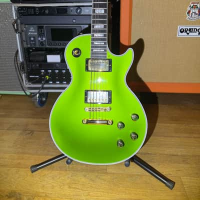 Gibson Custom Shop Made 2 Measure Les Paul Custom w/ Ebony Fingerboard Gloss Gecko Green Sparkle image 3