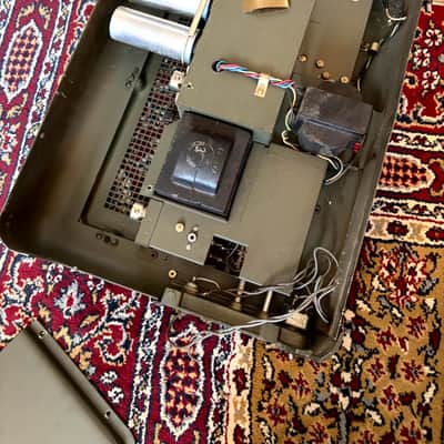 Bell & Howell AQ2A military projector amp (like Austen Hooks Space Heater) 1950's - Army Green image 4