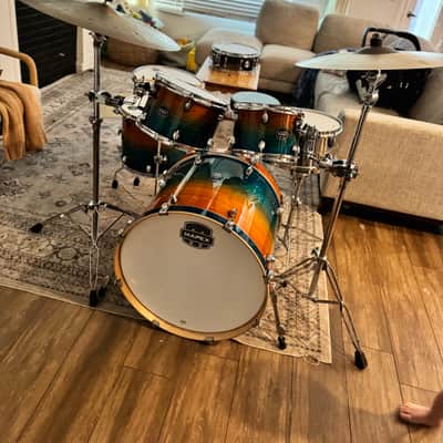 Mapex Armory Studioease Fast Tom 6-piece Shell Pack - Ocean Sunset, Sweetwater Exclusive 2024-Present - Sweetwater Exclusive - Ocean Sunset image 1