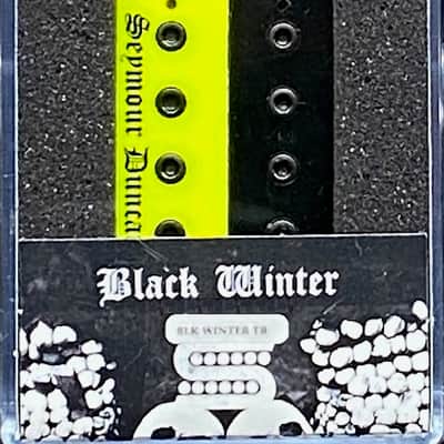 Seymour Duncan Black Winter Blackened Trembucker Bridge Pickup - Neon Yellow/Black Zebra image 2
