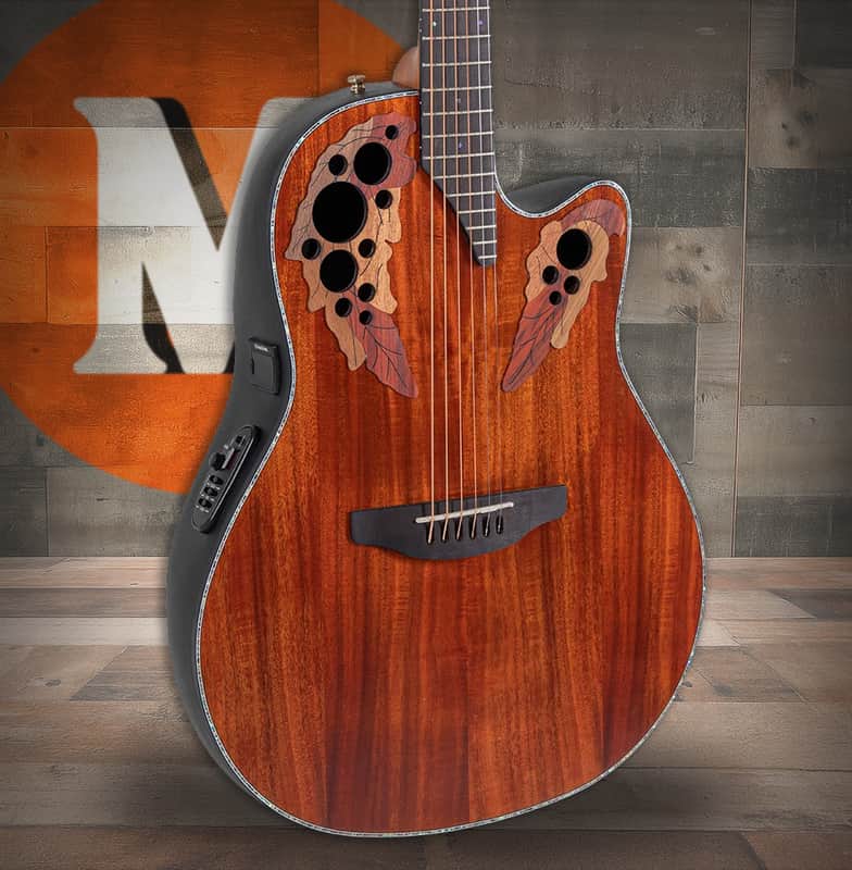 Ovation Celebrity Elite Plus E-Acoustic Guitar CE44P-FKOA Figured