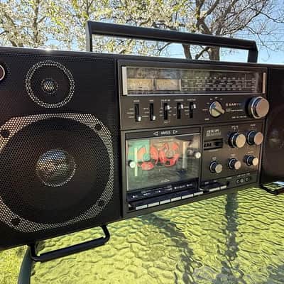 Sanyo M 9998LU Rare Vintage Cassette Boombox Getto blaster Serviced Warranty image 15