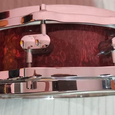 14x4.25 Sonor Delite Birdseye Cherry red snare image 4