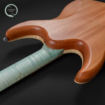Valenti Guitars Nebula Carved #155 - Ice Blue - Ex Demo image 6