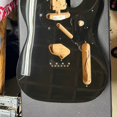 Fender Telecaster SS Alder Body with Warmoth pickguard - Black image 10