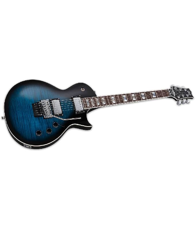 ESP LTD AS-1 FR Guitar Black Aqua Sunburst B-Stock with Case image 1