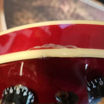 Hofner Contemporary Series Verythin with Rosewood Fretboard 2006 - 2019 - Transparent Red image 11