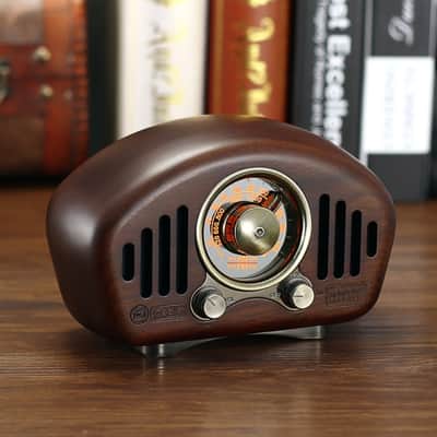 Vintage Radio-cherry wooden image 2
