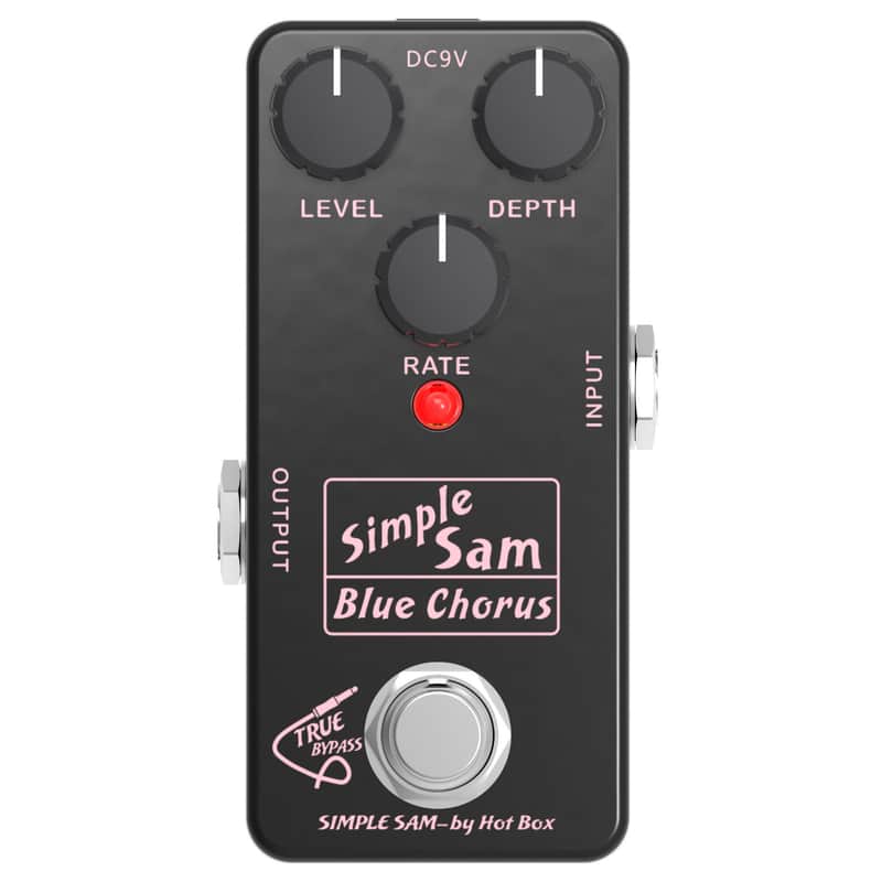 Simple Sam Blue Chorus Analog Guitar Effect Pedal True Bypass Astounding Tone image 1