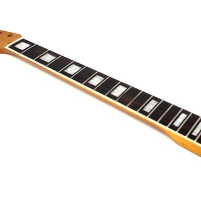 Brio Left Handed Binded Maple Rosewood Fingerboard S-Style Neck w Block Inlays - Poly image 2