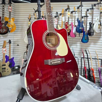 Takamine JJ325SRC John Jorgenson 6-String Acoustic-Electric - Gloss Red w/Gig Bag & PLEK*D #851 image 3