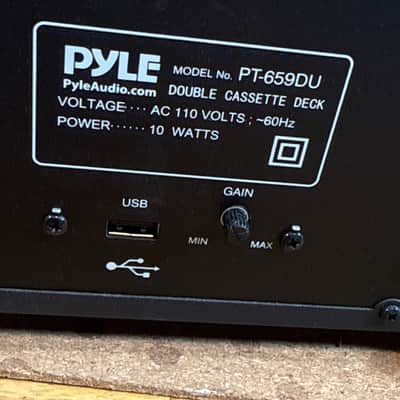 Pyle PT-659DU Double Cassette Tape Deck Black USB High Speed Dubbing Auto Stop image 15