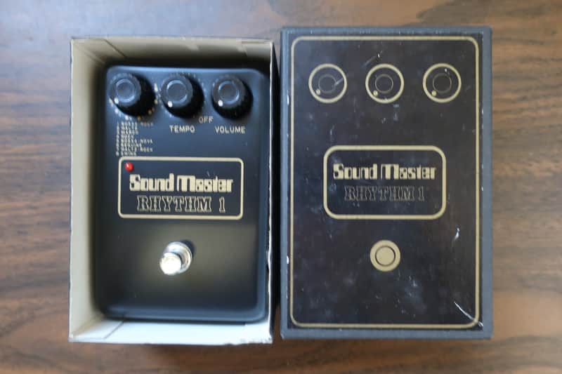 RHYTHM 1 SOUND MASTER Vintage Rhythm Machine Analog Drum Synthesizer Drum Machine Instant LO FI Kraftwerk Drum Sounds In A Guitar Pedal Size Casing Rare Unit! Soundmaster image 1