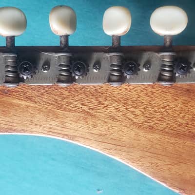 Vintage 60s Japan Teisco Bobcat Solid Single Coil Electric Guitar Red Black image 8