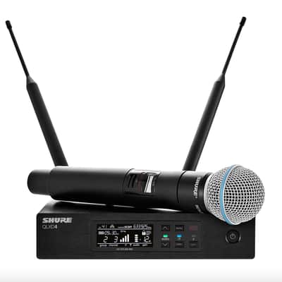 Shure QLXD24/B58 Wireless Vocal Microphone System Beta 58 Head image 1
