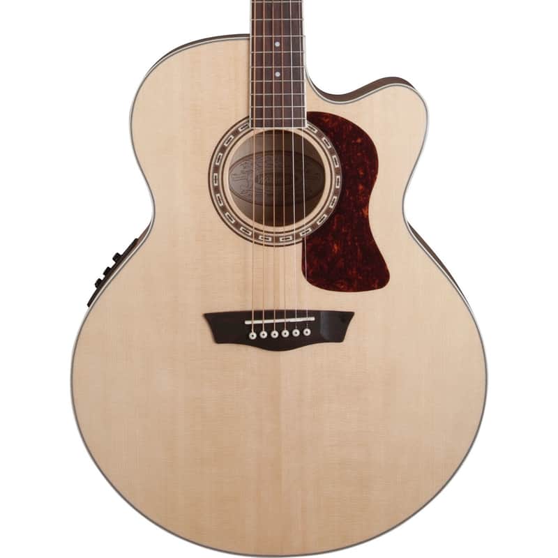Washburn HJ40SCE Heritage Jumbo with Electronics Natural image 2