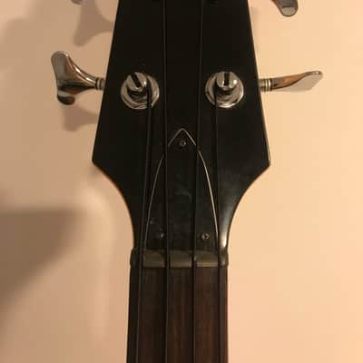Westone Genesis bass guitar w/ case 1987 Burgundy Ash image 5