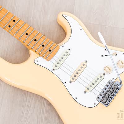 1996 Fender Custom Edition Yngwie Malmsteen Stratocaster ST72-140YM Yellow White w/ Dimarzio, Case & Hangtag, Japan MIJ image 8