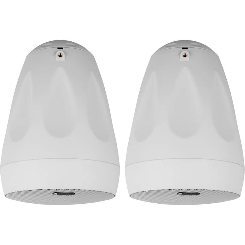 Dayton Audio - WP65BTW - 6-1/2" IP66 Indoor/Outdoor Pendant Speaker Pair - White image 1