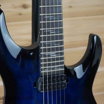 Immagine Schecter Omen Elite-6 FR See Thru Blue Burst Solid Body Electric Guitar B-Stock - 3
