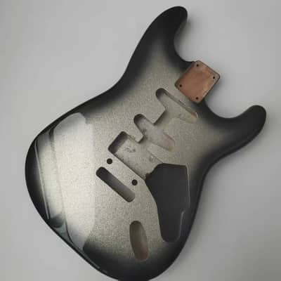 Black Burst Alder Guitar Body SSH Strat Style image 2